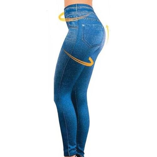 Fashion Push Up Seamless High Waist Warm Jeans Leggings Women Autumn and Winter Elastic Velvet Jeggings Pants Leggins