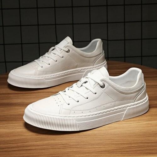 Leather Men Shoes Genuine Leather Original Autumn Men Lace Up Casual Shoes Outdoor Flats Top Quality Men Oxfords Shoes