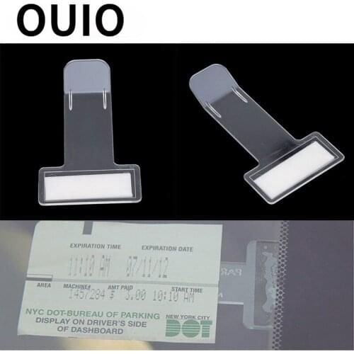 Car Stickers Mini Transparent Ticket Folder for VW Polo Passat B6 B5 B7 B8 Audi A3 A4 B6 B8 B7 B5 A6 C5 C6 Q5 A5 Q7 Mazda 6 CX-5