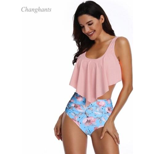 2020 New Model Women Sexy Bikini Set Pink Orange Grils Two Pieces Swimwear Female Swimsuit Lady Bathing Suits Swimming Pool Wear