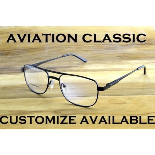 Polit Double Bridge Spring Hinge Frame Custom Made Optical Myopia Reading Glasses Photochromic Progressive Multifocal Polarized