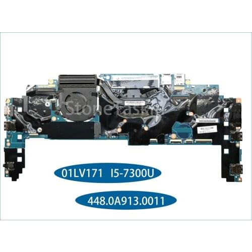 Original FRU for Lenovo Thinkpad X1 Laptop Motherboard 448.0A913.0011 01LV171 I5-7300U DDR3 100% Tested