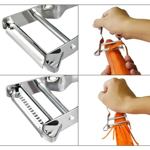 Peeler Slicer For Fruit Vegetable Spud Potato French Carrot Cutter Kitchen Gadget Tool Stainless Steel Speed Peeler Slicer