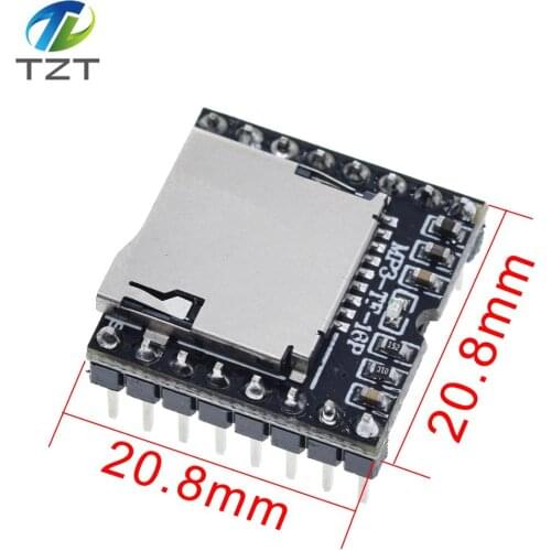 DFPlayer Mini MP3 Player Module MP3 Voice Decode Board Supporting TF Card U-Disk IO/Serial Port/AD for arduino Diy Kit