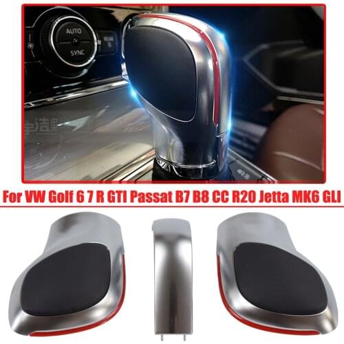 Speed Gear Shifter Knob For For Volkswagen VW Golf 6 7 Passat B8 B7 Jettta MK6 GLI AT Car Gear Shift Knob Head Lever Accessories