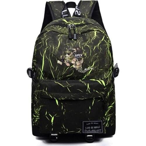 Backpack Anime Apex legends Schoolbag High Quality Teenager Unisex Fabric Packsack Mochila Student Casual Travel Laptop Bag