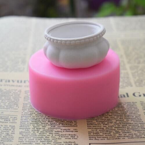 Resin Silicone Mold Resin Arts DIY Flower Pot Cake Baking Mold Craft Tool