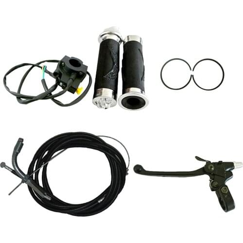 Throttle Cable Clutch Cable&Handlebar Grip Set Fits 66/80cc Motorized Bicycle