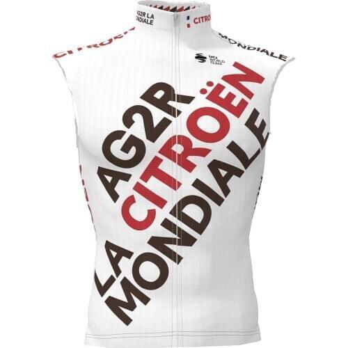 WINDSTOPPER WINDPROOF 2021 AG2R PRO TEAM ONLY CYCLING GILET SLEEVLESS VEST JERSEY WEAR ROPA CICLISMO