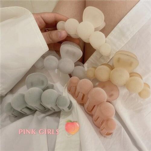 2021 Korea Spring Autumn New Candy Color Acrylic Round Winding Hair Claw Clips for Women Hairpins Hair Accessories Gifts