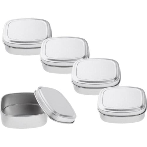 5pcs Small Storage Tin Box for First Aid Kit Herbs Pills Crafts Gifts Favors