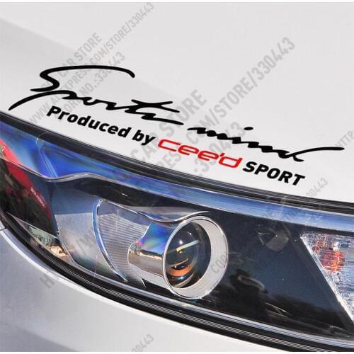 2 Pieces Customization SPORTS MIND Car stickers decal Car-Styling For ceed exterior accessories