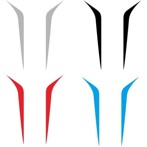 2pcs 100x26cm Car Styling Stripe Hood Covers Vinyl Racing Sports Decal Head Car Sticker Car Accessories Car Modification Sticker