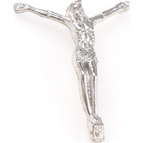 2cm/3cm/4cm Silver Tone Jesus Christ CorpusPortrait of Jesus on the Cross Jewelry Accessories