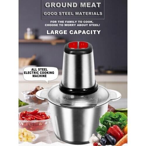 3L Electric Meat Grinder Mincer Food Chopper Stainless Steel Food Processor