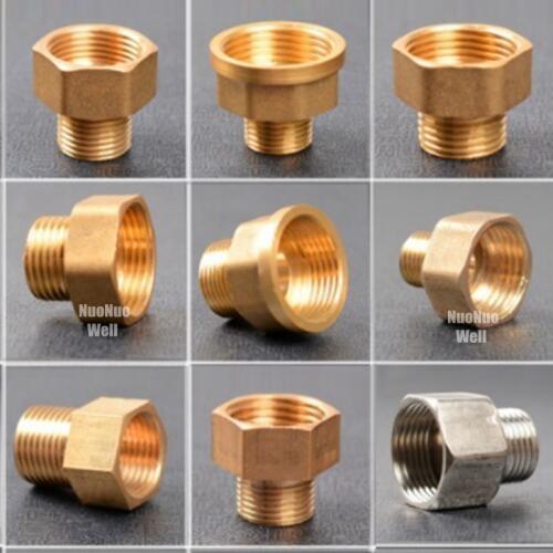 5pcs 1/2" 3/4" 1" Female Thread To Male Thread Equal/Different Diameter Copper Direct Joint Solar Heater Water Heating Fittings