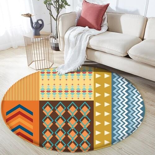 Bohemian Geometry Bedroom Bedside Sofa Kitchen Bathroom Floor Mat Fashion Colorful Area Carpet Living Room Table Large Carpet