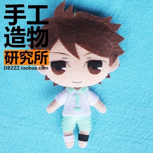 Hot Anime Haikyuu!! cosplay Oikawa Tooru DIY Handmade Toy Hanging Plush Hanging Keychain Doll Material Cosplay Prop