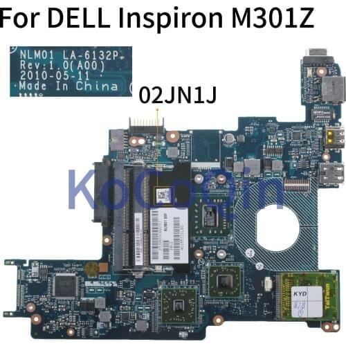KoCoQin Laptop motherboard For DELL Inspiron M301Z Mainboard CN-02JN1J 02JN1J NLM01 LA-6132P
