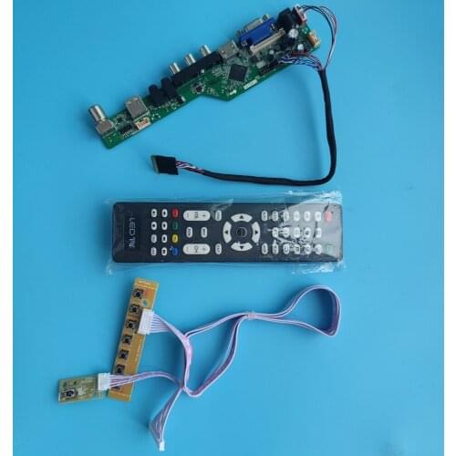 Kit For LTN156AT35-301/H01/P01 1366*768 40Pin 15.6" controller board panel TV VGA+AV+USB+RF PC LVDS WLED HDMI-compatible