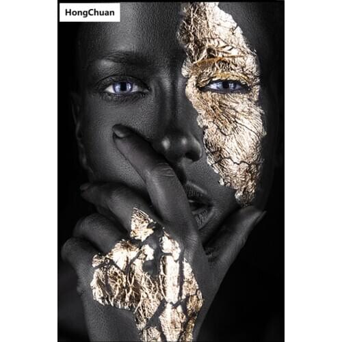 African Beauty 5D DIY Square/Round Diamond Painting Diamond Mosaic Diamond Embroidery CrossStitch Home DecorationChristmas Gift