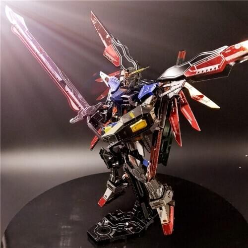 3D Metal Model Puzzle DESTINY GUNDAM Robot Model DIY Laser Cutting Assemble Jigsaw Toys Gift for Children Adults Unisex Gundum