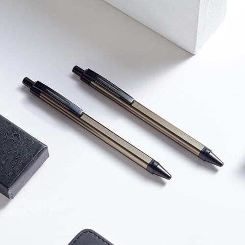 Metal Pen, Neutral Pen, High Grade Student Signature Pen, Carbon Black Water Pen, Business Office Student Writing Pen