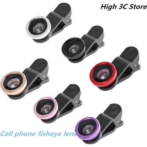 3 in 1 Wide Angle Macro Fisheye Camera Lens Kit Mobile Phone Fish Eye Lenses with Clip 0.67x Universal for iPhone Samsung Xiaomi
