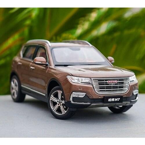 Original factory 1:18 Dealer Edition Great Wall Haval H7 brown Diecast Car Model with small gift