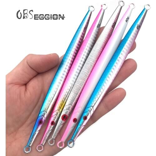 OBSESSION Fast Fall jigging lure 60g 80g 5pcs boat fishing lure set metal jigs micro lure Sinking fishing Artificial bait Tackle