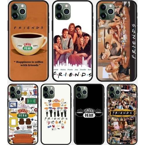Silicone Soft Back Case for iPhone 12 Pro 11 Pro Max XR XS MAX 7 8 Plus 12 Mini Bumper Cover Central Perk Coffee friends tv show
