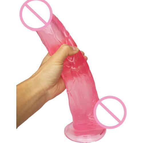 31.5*6CM Super Huge Crystal Dildo Suction Cup Big Soft Anal Dildos Larger Penis Sex Toys Vaginal Massager Female masturbation