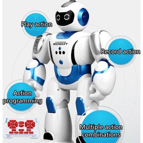 Smart Programming Solar Charging RC Robot Automatic Presentation Gesture Sensing Walk/Slide Recording Function Electric RC Toys