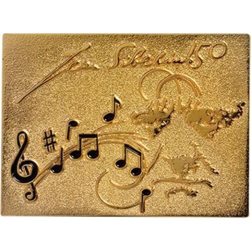 High quality and fast delivery 3D music souvenir coins