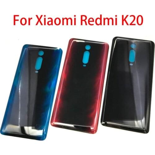 10Pcs Back Battery Cover For Xiaomi Mi 9T 9 t Rear Glass Case Housing For Redmi K20 Pro With Adhesive