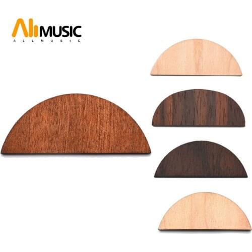 1pcs Semicircle Shape Wood Acoustic Guitar Neck End Heel Cover Guitar Heel Cover Plate Shell for Guitar Luthier Material 57*23MM