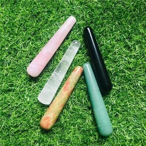 10cm Natural crystal massage wand