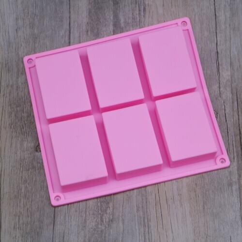 100pcs attice rectangular pastry molds 100ml silicone cake bakeware mold soap moulds#202152