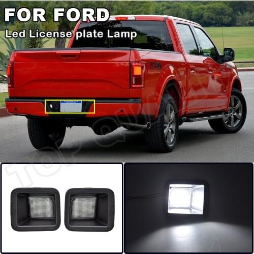 For 2017 2018 Ford F250 F-250 F-450 F450 F550 F-550 F350 F-350 Super Duty Car White LED License Number Plate Lamp HC3B 13675-BA