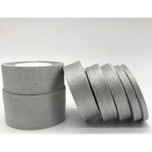 25yards/Roll (6mm-50mm) Silver Silk Satin Ribbon Polyester Ribbon Bow Craft Decor Wedding Christmas Party Decoration
