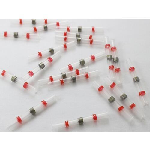 40PCS AWG22-18 Waterproof Solder Seal Heat Shrink Butt Connectors Soldering Sleeve Wire Cable Connectors Terminals Electrical
