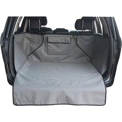 Pet Car Cover Waterproof Trunk Mat Dog Pets Non Slip Car Protector Back Seat Cover Pockets For Auto Accessories