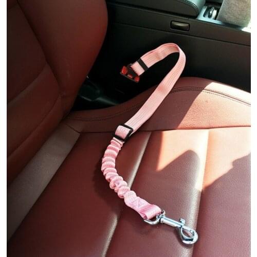 Pet Dog Cat Car Seat Belt Adjustable Harness Seatbelt Lead Leash for Small Medium Dogs Travel Clip Pet Supplies