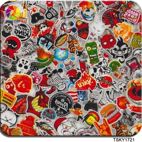 Free shipping 0.5mX2m/10m TSKY1721 boomb water transfer printing hydrographics film dipping film