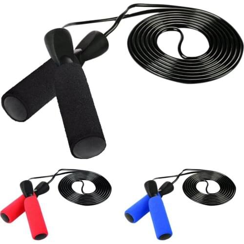 Fast Bearing Jump Skipping Rope Bodybuilding Aerobic Exercise Fitness Training Foam Handle Jump Rope Men Women Workout Equipment