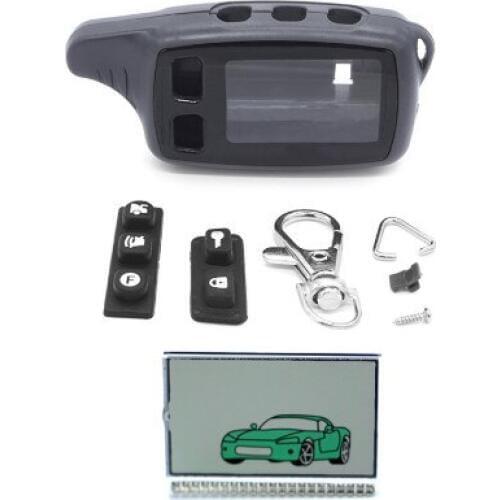 Tw9010 Case Keychain Key Chain+TW9010 lcd display For Tomahawk 9010 2-Way Car Remote Controller Cover
