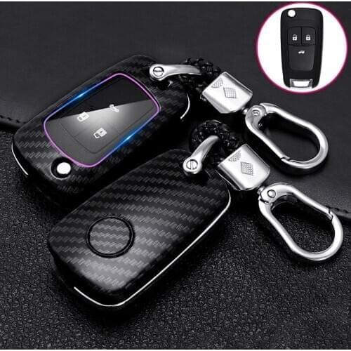 ABS Carbon Fiber Car Key Case Cover For Chevrolet Buick Cruze Trax Aveo Opel Astra Corsa Meriva Zafira Antara J Mokka Insignia