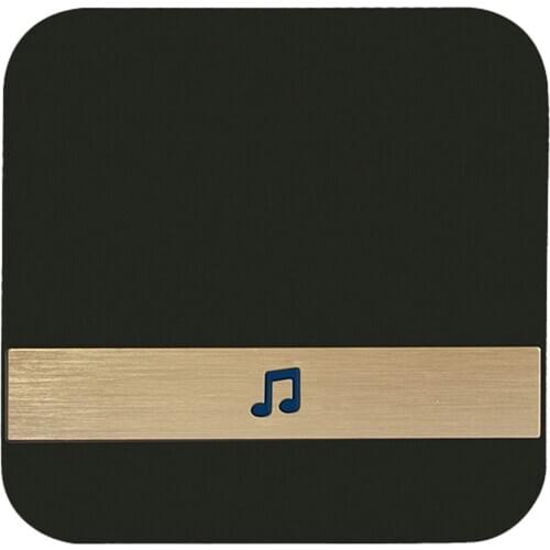 Black Wireless Visual Smart Doorbell Indoor Ding Dong Machine European Standard Home Smart Remote Control Product