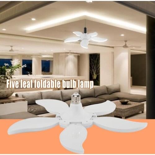 E27 LED Bulb High Bright 75W Foldable Bulb Light 56/84/140 LED Garage Lamp Energy Saving Low Power Consumption 220V