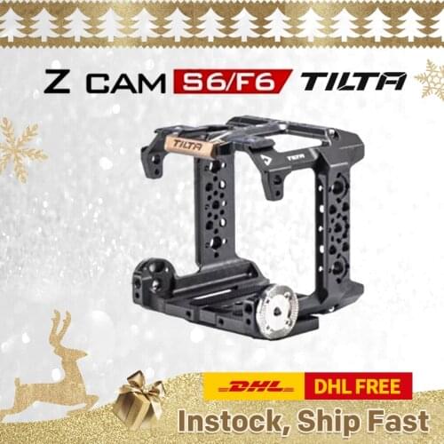 TILTA Cage for Z CAM S6 F6 DSLR Camera With Top Plate/Focus Handle/Plate/Lens Support/Power Cable/ Cable Clamp E2 Z-CAM Cage